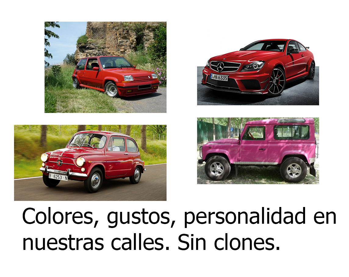 Coches grises - Coches de color